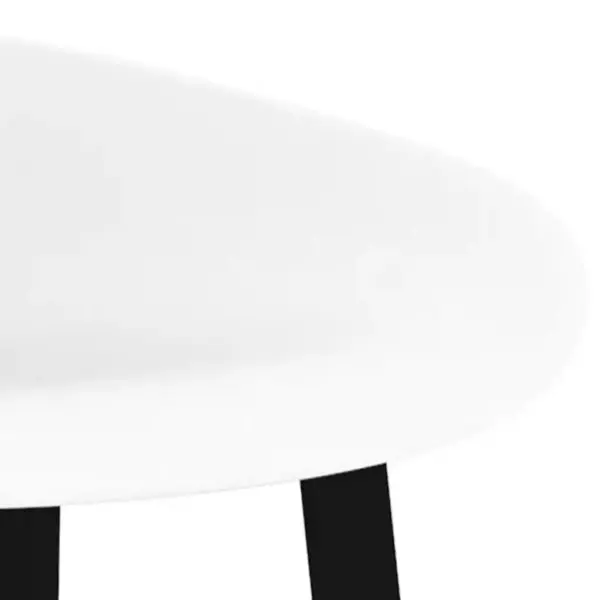 Valged baaritoolid metalljalgadega, 4 tk, istme kõrgus 74,5 cm – 6