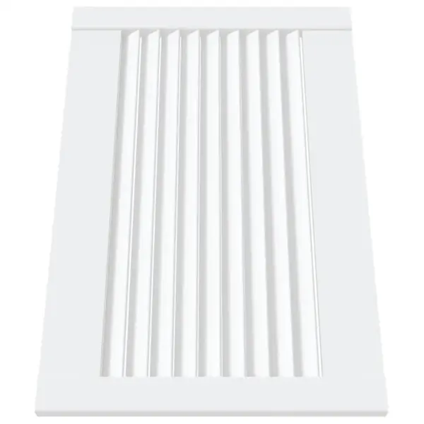 Lamell-disainiga kapiuksed, 2 tk, valge männipuit, 39,5 x 59,4 cm – 3