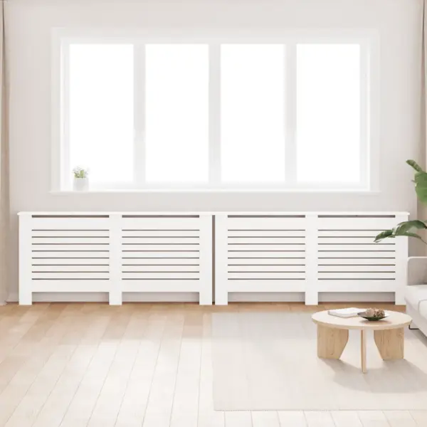 Valged MDF radiaatorikatted riiulina, 2 tk, 172 x 19 x 81,5 cm – 3