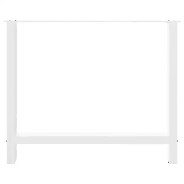 Valged terasest lauajalad reguleeritavate tasandajatega, 2 tk, 90 x (72–73) cm – 5