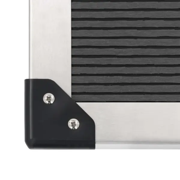 Välidušikomplekt dušipaneeli ja WPC alusega, vihmadušš ja käsidušš, harjatud roostevaba teras, hõbedane/hall – 11