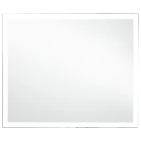 Vannitoa LED-seinapeegel ümberringi valgustusega, hõbedane, klaas ja alumiiniumraam, 60 x 50 cm – 2