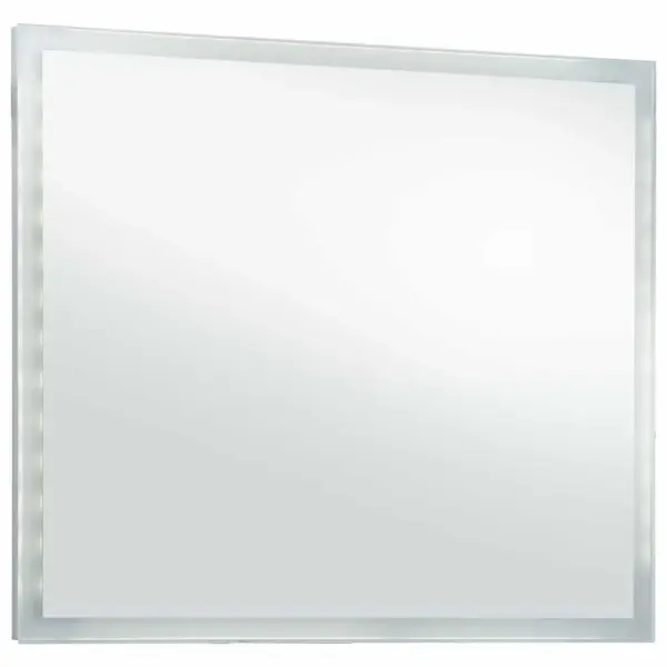 Vannitoa LED-seinapeegel ümberringi valgustusega, hõbedane, klaas ja alumiiniumraam, 60 x 50 cm – 4