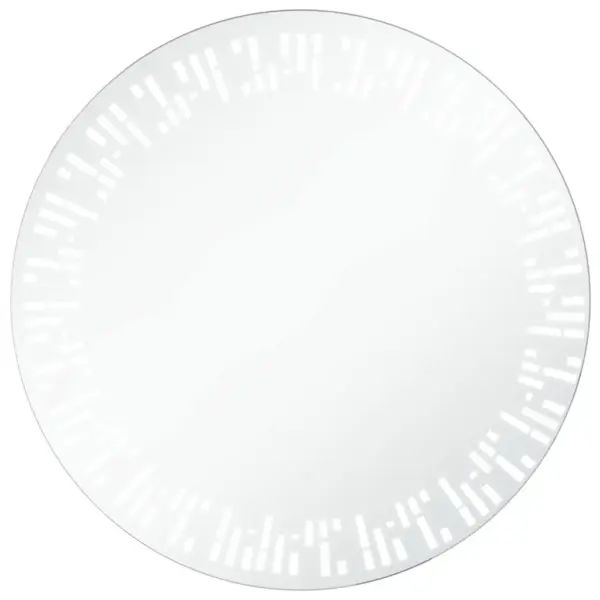 Ümmargune vannitoa LED-peegel, hõbedane, 70 cm, IP44, 6 W – 2