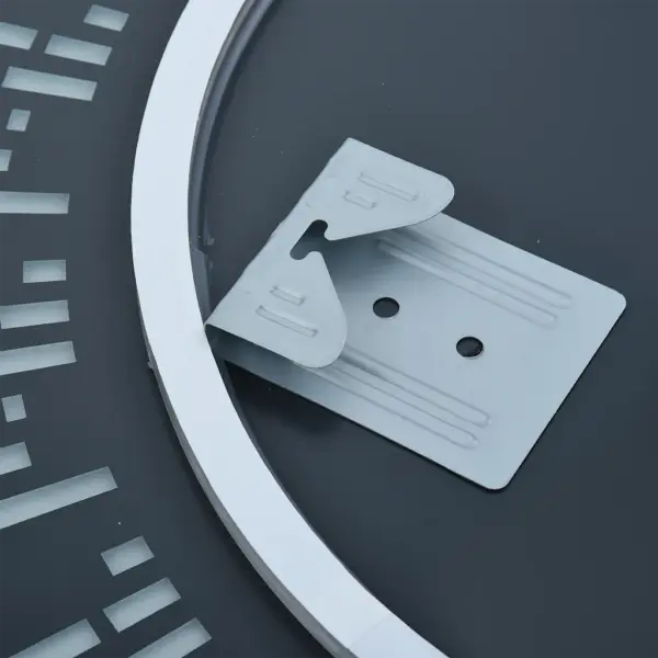 Ümmargune vannitoa LED-peegel, hõbedane, 70 cm, IP44, 6 W – 5