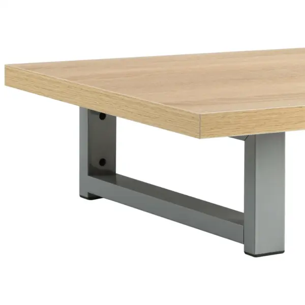 Kaheosaline vannitoamööbli komplekt seinariiuli ja ovaalse keraamilise valamuga, tamm, 60 cm riiul ja 40 cm valamu – 11