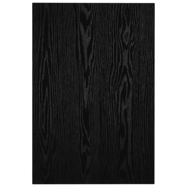 Kaheosaline vannitoamööbli komplekt, must seinariiul 60 cm ja valge ümmargune keraamiline valamu 40 cm – 12