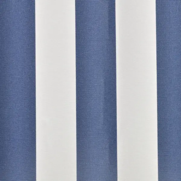 UV-kindel vetthülgav varikatuse asenduskangas, sinine-valge, 3,5 x 2,5 m raamile – 3