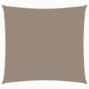 Veekindel kandiline päikesepuri, PU-kattega oxford-kangas, pruunikashall, 3,6 x 3,6 m