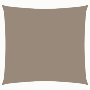 Veekindel UV-kaitsega päikesepuri, kandiline, oxford-kangas, pruunikashall, 4 x 4 m