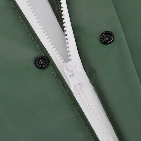 Veekindel kapuutsiga vihmamantel PVC-kattega kangast, roheline, XL – 3