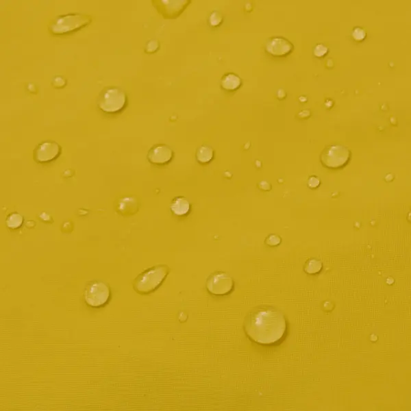 Veekindel kollane kapuutsiga vihmamantel PVC-kattega kangast, XL – 4