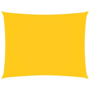 Veekindel ristkülikukujuline päikesepuri, kollane Oxford-kangas, 2,5 x 3,5 m