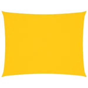 Veekindel ristkülikukujuline päikesepuri, kollane, 6 x 7 m, PU-kattega oxford-kangas