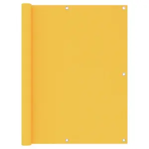 Veekindel rõdusirm privaatsuse tagamiseks, kollane, 120 x 600 cm, PU-kattega oxford-kangas