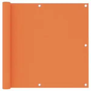Veekindel rõdusirm privaatsuse ja UV-kaitsega, oranž, 90 x 500 cm, oxford-kangas