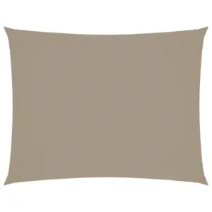 Veekindel ristkülikukujuline päikesepuri oxford-kangast, 2,5 x 4 m, pruunikashall