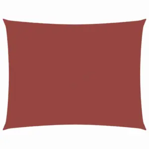 Veekindel oxford-kangast päikesepuri, ristkülik, terrakota, 2,5 x 4,5 m