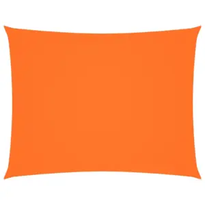 Veekindel ristkülikukujuline päikesepuri 3 x 4,5 m, oranž, PU-kattega oxford-kangas