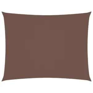 Veekindel UV-kaitsega oxford-kangast päikesepuri, ristkülik, 4 x 5 m, pruun