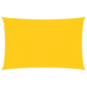 Veekindel ristkülikukujuline päikesepuri UV-kaitsega, 4 x 7 m, kollane, PU-kattega oxford-kangas