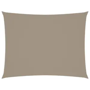 Veekindel oxford-kangast päikesepuri UV-kaitsega, ristkülik, 6 x 7 m, pruunikashall