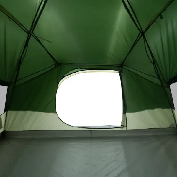 Veekindel peretelk 6 inimesele, kuppel, roheline, PU-kattega 185T polüester, 335 x 396 x 178 cm – 13