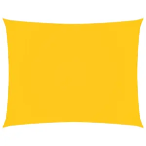 Veekindel ristkülikukujuline päikesepuri, kollane, 2,5 x 4 m, PU-kattega oxford-kangas