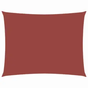 Veekindel ristkülikukujuline päikesepuri oxford-kangast, terrakota, 3 x 4 m