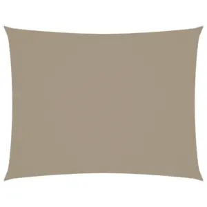 Veekindel ristkülikukujuline päikesepuri, oxford-kangas, 3,5 x 5 m, pruunikashall