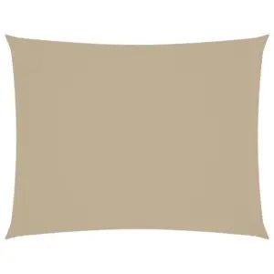 Veekindel ristkülikukujuline päikesepuri, oxford-kangas, 5 x 7 m, beež