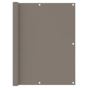 Veekindel rõdusirm UV-kaitsega, pruunikashall oxford-kangas, 120 x 400 cm