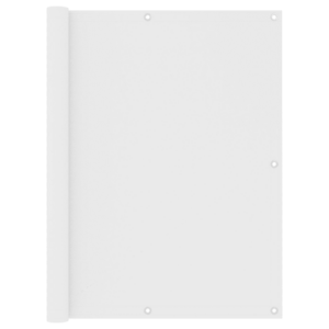 Veekindel rõdusirm privaatsuse tagamiseks, valge, 120 x 500 cm, PU-kattega oxford-kangas