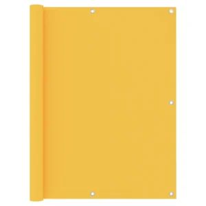 Veekindel rõdusirm UV-kaitsega, kollane, 120 x 500 cm, PU-kattega oxford-kangas, alumiiniumist aasad, 24 m nööriga