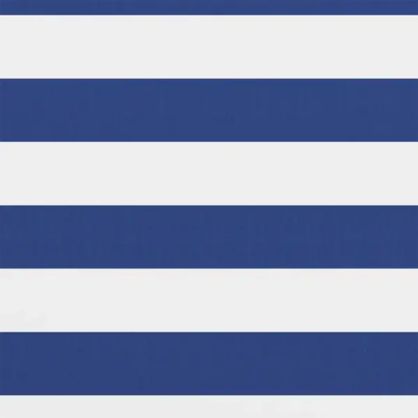 Veekindel rõdusirm UV-kaitsega, valge-sinine oxford-kangas, 120 x 500 cm – 2