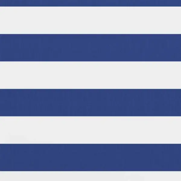 Veekindel rõdusirm privaatsuseks, valge-sinine oxford-kangas, 90 x 400 cm – 2