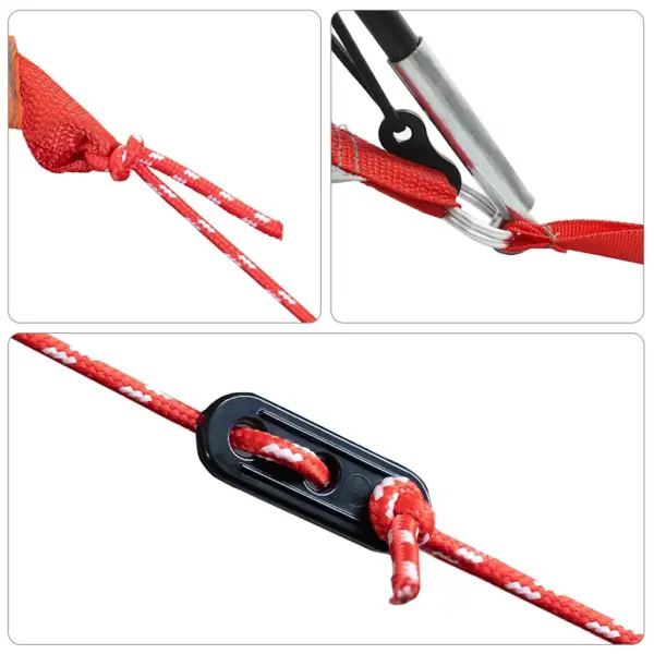 Veekindel tunneltüüpi peretelk 6 inimesele, roheline, PU-kattega 185T polüester, 2 magamisala, 564 x 260 x 185 cm – 8