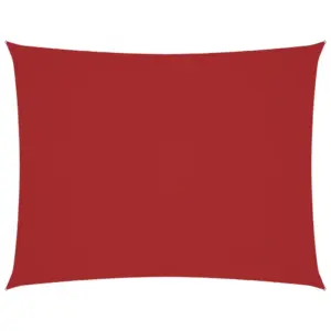 Veekindel päikesepuri oxford-kangast, ristkülik, 2 x 3 m, punane