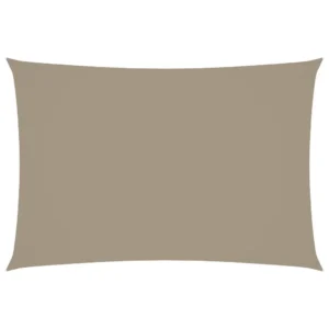 Veekindel oxford-kangast päikesepuri UV-kaitsega, ristkülik, 3 x 5 m, pruunikashall