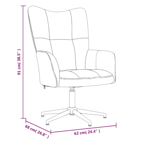 Veinipunane sametist pöörlev puhketool käetugedega, 62 x 68 x 91 cm – 8