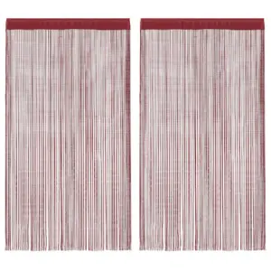 Veinipunased nöörkardinad uksele ja aknale, 2 tk, 140 x 250 cm