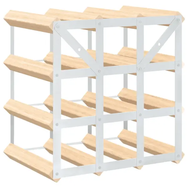 Veiniriiul 12 pudelile, männipuit ja tsingitud teras, 32,5 x 22,5 x 32,5 cm – 7