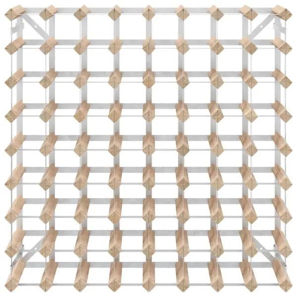 Veiniriiul 72 pudelile, männipuit ja tsingitud teras, 80 x 22,5 x 80 cm – 5