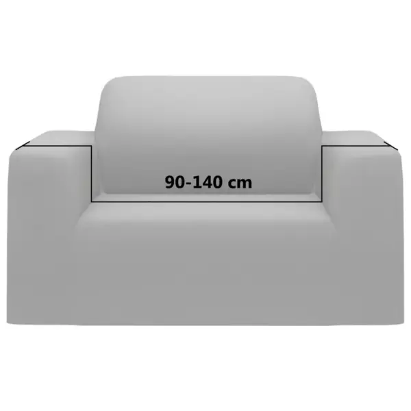 Veniv diivanikate, hall polüesterkangas, sobib 90–140 cm diivanile – 6