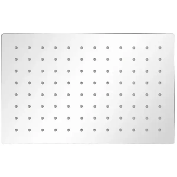 Ristkülikukujuline vihmadušipeade komplekt, 2 tk, roostevaba teras, hõbedane, 30 x 20 cm – 2