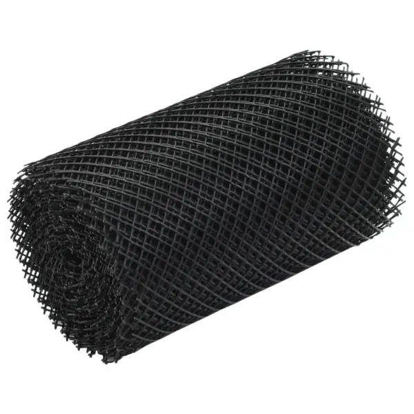 Vihmaveerennide kaitsevõrk klambritega, 4-osaline komplekt, must HDPE, 600 x 18 cm – 5