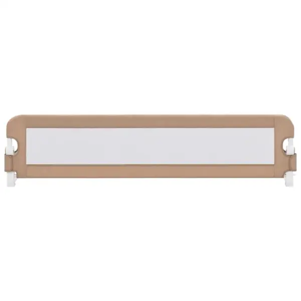 Alla klapitav laste voodipiire läbipaistva võrguga, pruunikashall, 180 x 42 cm – 3