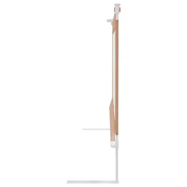 Voodipiire väikelapse voodile, pruunikashall, reguleeritav kõrgus 70–95 cm, 150 x 25 cm, kangas – 4