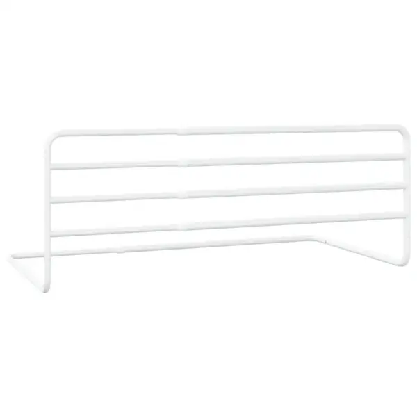 Reguleeritav voodipiire väikelapse voodile, valge rauast, laius 76–137 cm – 5