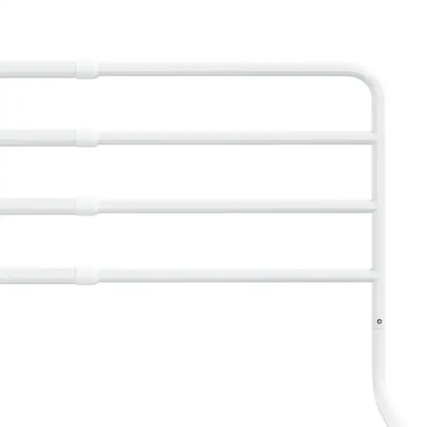 Reguleeritav voodipiire väikelapse voodile, valge rauast, laius 76–137 cm – 7